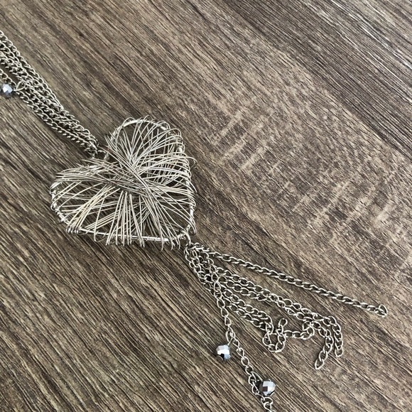 Wire Wrapped Heart Necklace - Picture 9 of 12